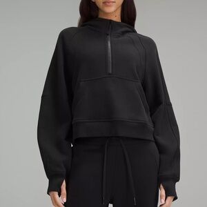 Lululemon Scuba Oversized Half-Zip Hoodie Black xs/s